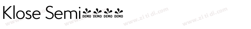 Klose Semi字体转换